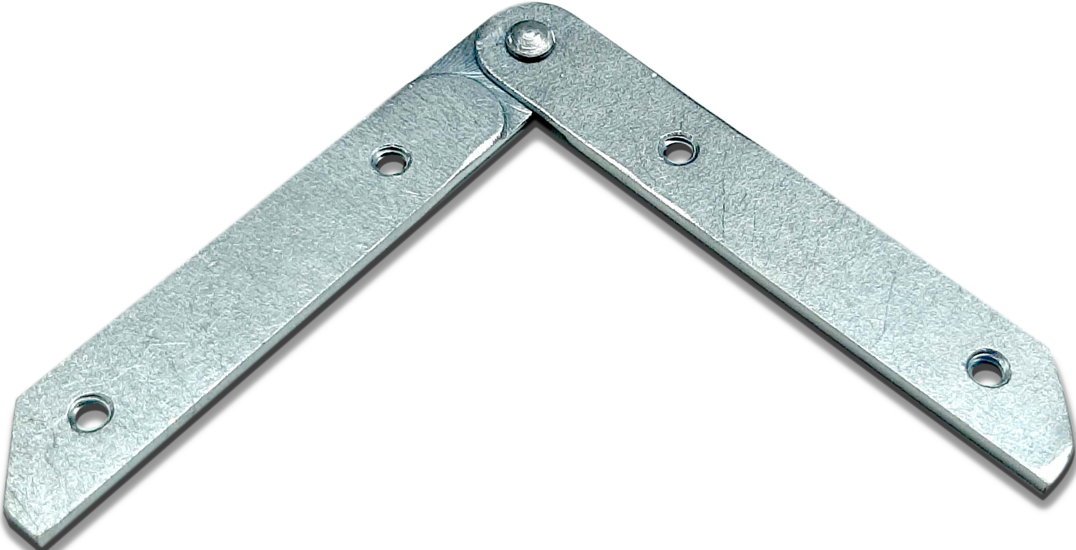 L Angle Small Rotating Joint, Adjustable Swivel Bracket for Aluminium Frames, Zinc Alloy with Nylon Bush for Smooth Operation, Silver/Black Finish